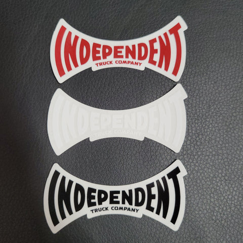 Independent Trucks Stretch Logo 3 piece Sticker Pack 3" - RED WHITE BLACK