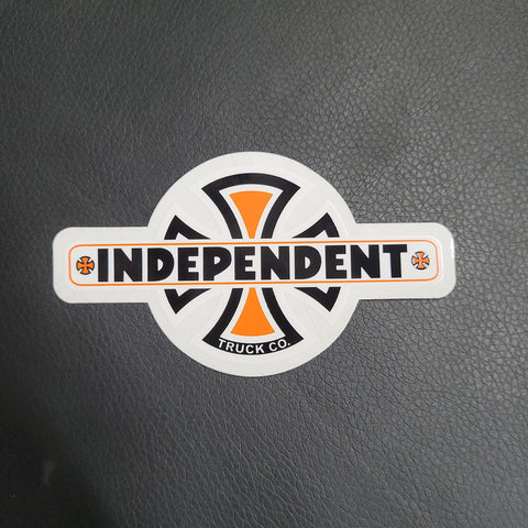 Independent Trucks Classic Bar Sticker- BLACK ORANGE