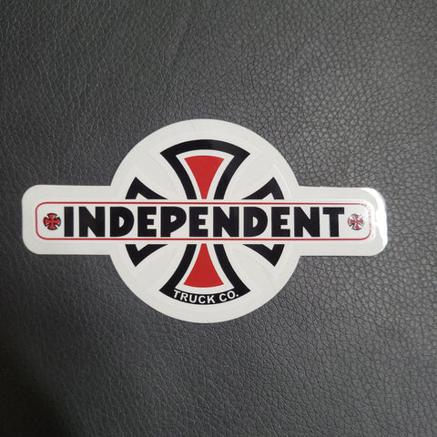 Independent Trucks Classic Bar Sticker- BLACK RED