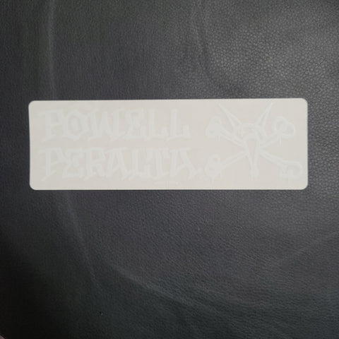 Powell Peralta Rat Bones sticker - WHITE