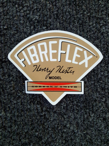 G&S Gordon and Smith FibreFlex STICKER - GOLD  Henry Hester 3.75"