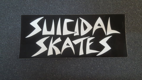 Dogtown SUICIDAL SKATES Classic STICKER 6.5" - BLACK