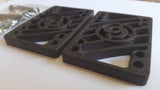 Sector 9 Hard Riser Pads - 1/4" BLACK (with hardware)