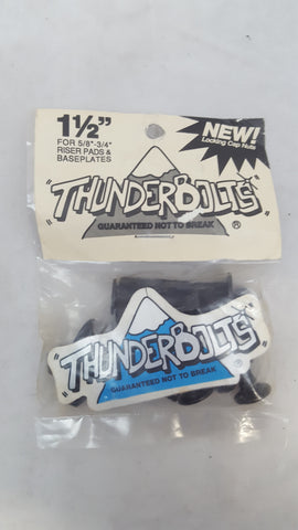 Vintage THUNDERBOLTS HARDWARE set of 8 - 1 1/2" - Locking Nut Caps