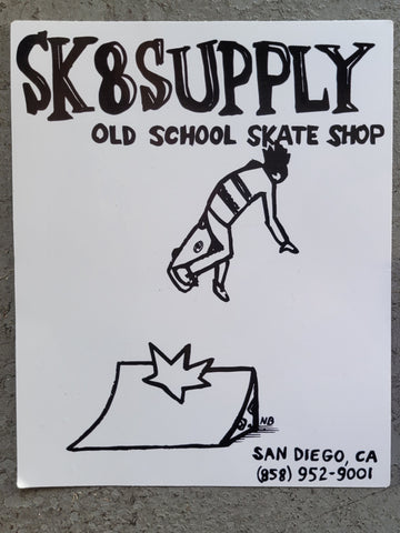 SK8SUPPLY Launch Ramp Sticker Art by NEIL BLENDER