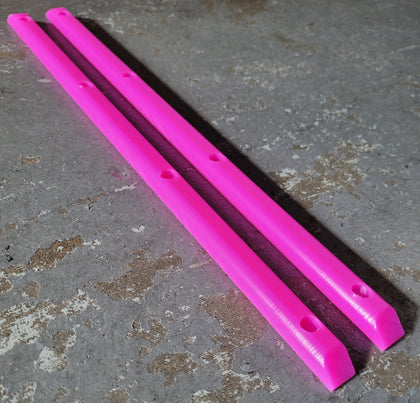 Vintage 80s ODI 4 Hole Skateboard Rails w/Screws 14.25" - PINK