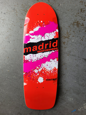 Madrid PAINT EXPLOSION reissue skateboard deck - RED