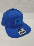 SK8SUPPLY Wes Humpston Skull Logo snap back hat - BLUE BLUE