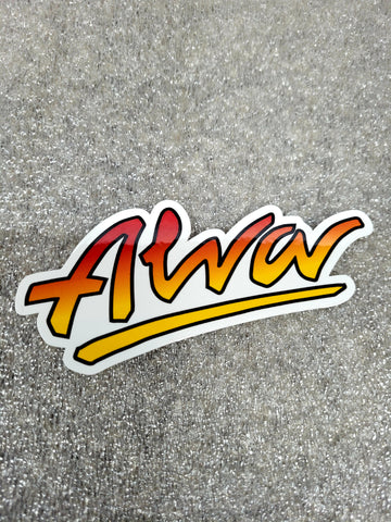 ALVA Classic Fade Logo sticker - WHITE