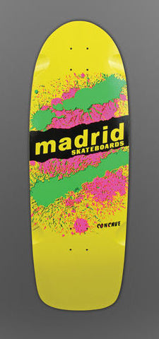 Madrid Paint Explosion YELLOW Reissue Skateboard