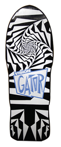 Vision GATOR II reissue skateboard deck - BLACK WHITE