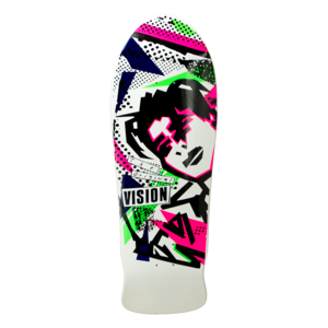 VISION Mark Gonzales GONZ reissue skateboard deck - Modern WHITE