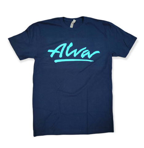 Alva classic logo T shirt  2XL- BLUE