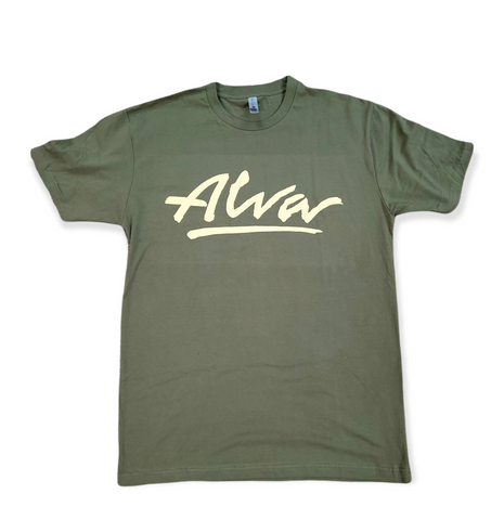 Alva classic logo T shirt  XL- OLIVE