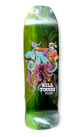 Bill Tocco Character Skateboard Deck 8.875" - GREEN GREEN VERTICAL Fade