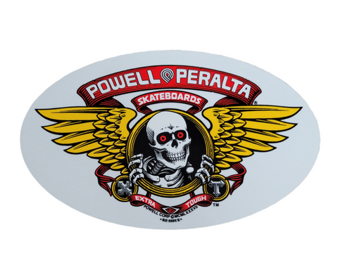 Powell Peralta Winged Ripper - STICKER RED 6.75"