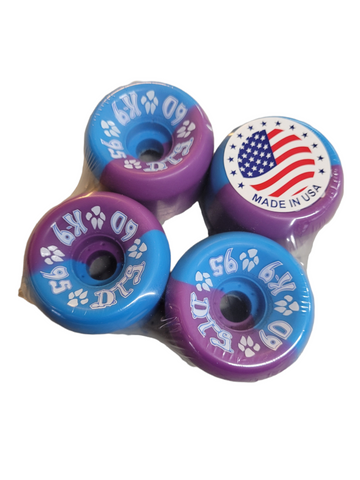 Dogtown K9 skateboard wheels 60mm 95a - PURPLE BLUE SWIRL