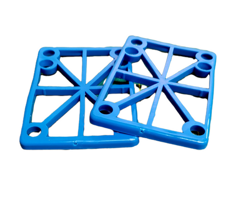 Riser Pads - 1/8" BLUE (with hardware)