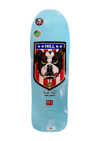 Powell Peralta Frankie Hill BullDog Reissue Skateboard Deck -LIGHT BLUE