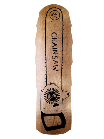 SK8supply CHAINSAW Limited Edition Skateboard Deck BROWN-BLACK