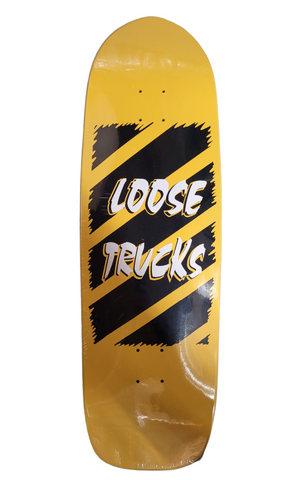 Scum SkatesLOOSE TRUCKS Skateboard Deck -YELLOW BLACK