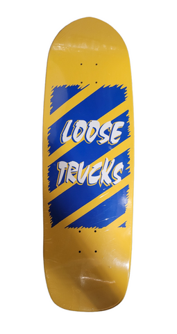 Scum SkatesLOOSE TRUCKS Skateboard Deck -YELLOW BLUE