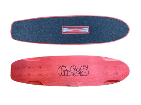 G&S KT-4 Skateboard Deck SQUARE Tail - RED