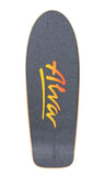 ALVA Splatter Skateboard Deck - ORANGE / BLUE