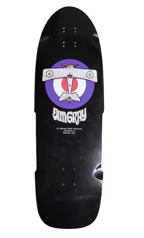 Zeppelin Aero Works JIM GRAY Skateboard Deck - BLACK