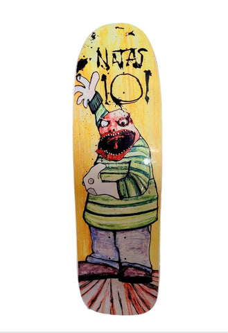 Sale - Natas Kaupas 101 Sock Puppet Slick Skateboard Deck 9.65" OG Shape - SLICK BOTTOM