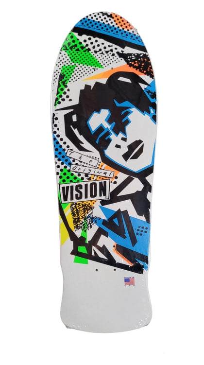 VISION GONZ reissue Skateboard Deck - WHITE DIP