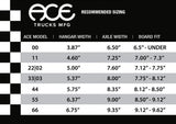 ACE 44 Skateboard Trucks - SILVER (Set) 8.35"