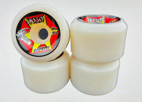 HOSOI Rockets Skateboard Wheels WHITE