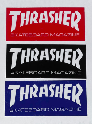 Thrasher Skateboard Magazine Stickers 3 Pack