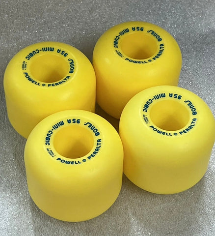 Yellow Powell Peralta mini Cubic Skateboard Wheels