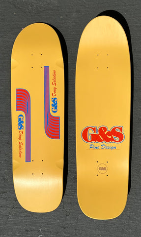 Sale - G&S Doug PineApple Saladino PineDesign ‘NOW' Skateboard Deck - YELLOW