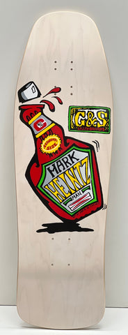 Sale - G&S C-90 Mark Heintzman Ketchup Bottle Skateboard - WHITE