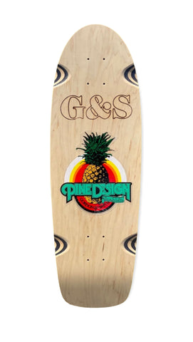 G&S Pine Design 1 Reissue Skateboard Deck - NATURAL