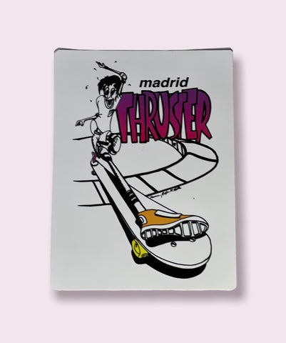 Madrid Thruster Skateboard Sticker