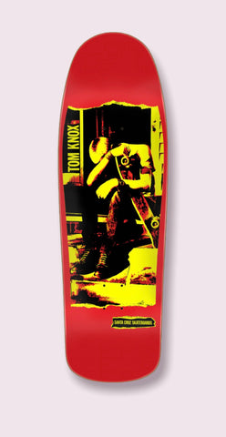 Sale - Santa Cruz Tom Knox PUNK Reissue Skateboard Deck - RED